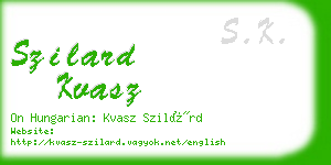 szilard kvasz business card